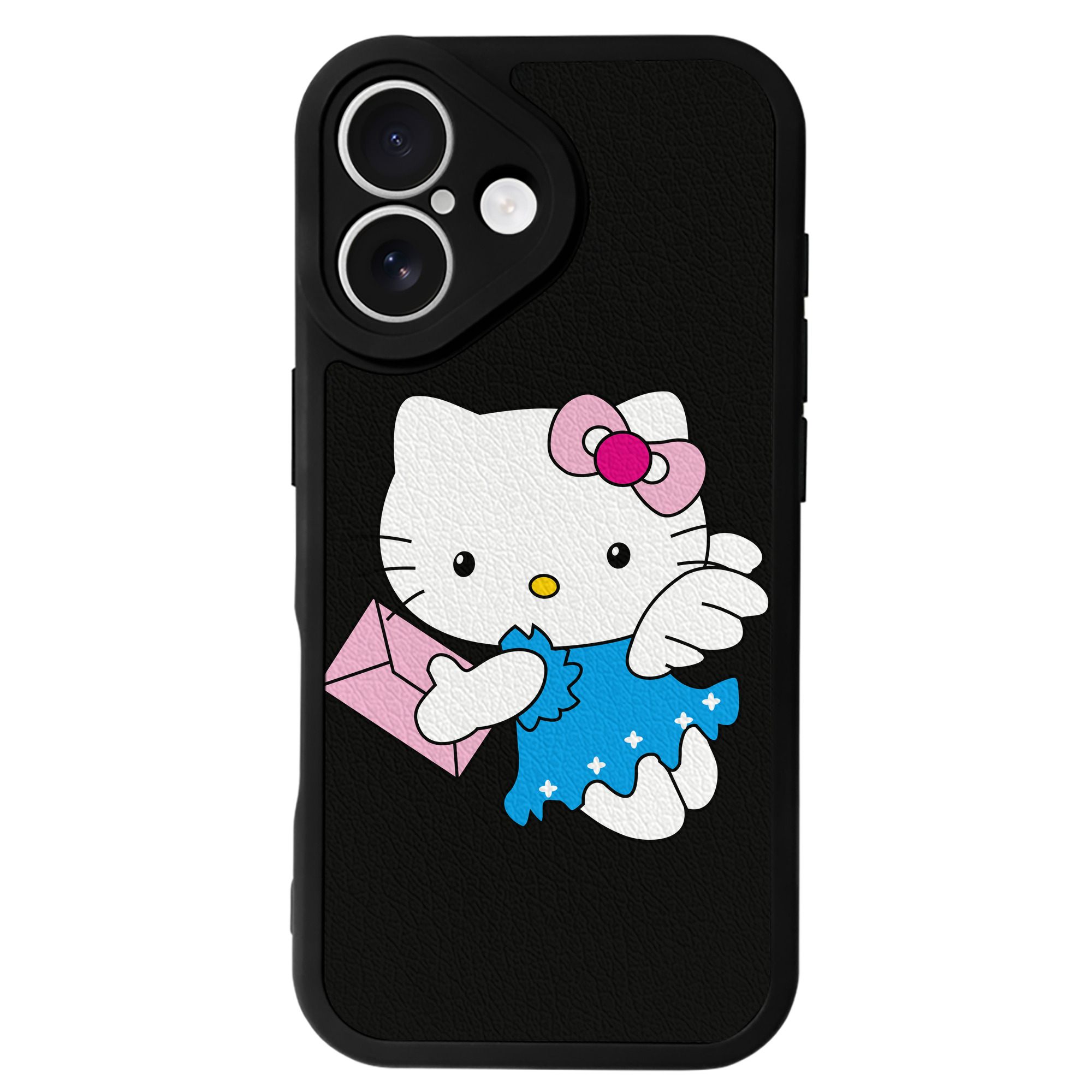 （画像用） Hello Kitty ハローキティ 【iPhone 16シリーズ対応】シリコンスマホケース（レザー調） 材質：シリコン